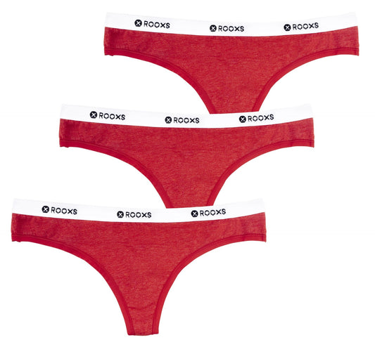 damen string tangas rot